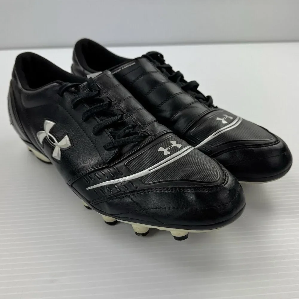 Under Armour Soccer Cleats Mens 12 Black Molded Stud Football
